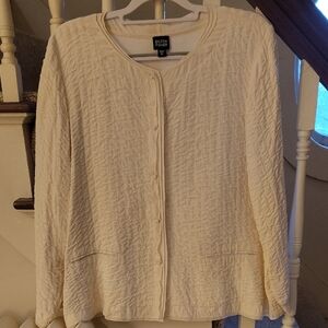 Eileen Fisher silk jacket, XL.